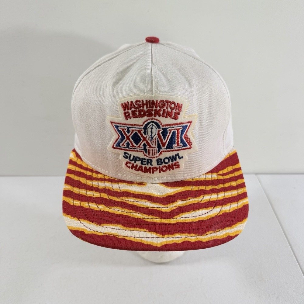 Vintage Washington Redskins Zubaz Super Bowl XXVI Tiger Stripe SnapBack Hat Cap